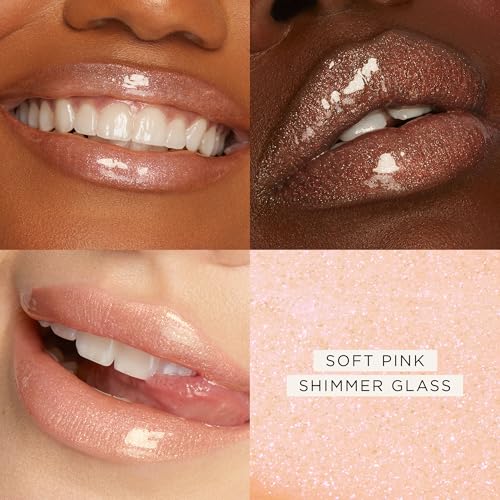 tarte maracuja juicy shimmer glass lip plump - soft pink shimmer glass - full size