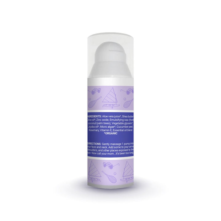 Jivi Moisturizer With Spf 12 Sun Protection, 1.7 Fl. Oz, 100% Natural, 96% Organic, Made With Aloe Vera & Shea Butter, Vegan & Cruelty Free (Lavender)
