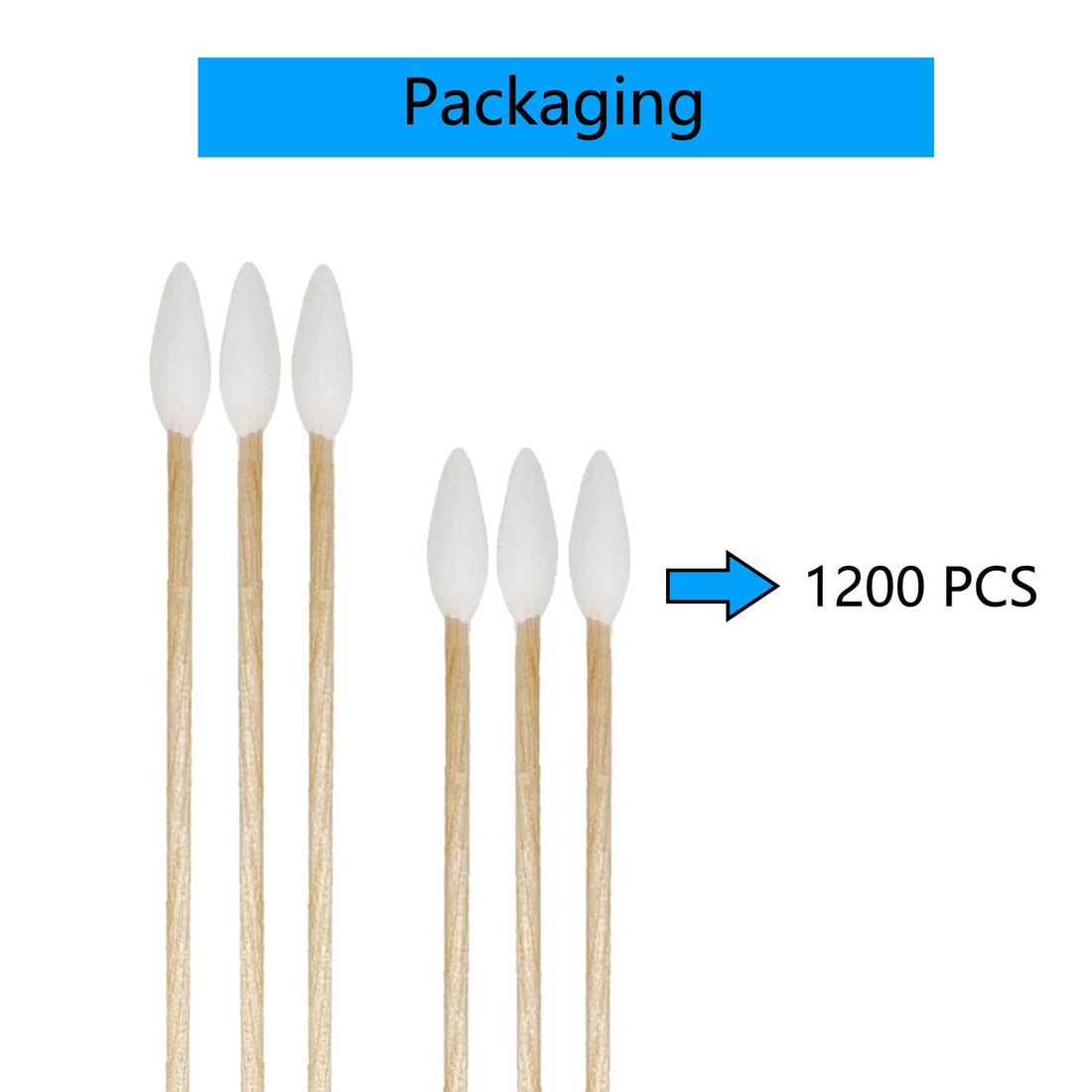 1100pcs Precision Cotton Swabs with 6'' Long Sticks for Gun Cleaning, Makeup or Pets