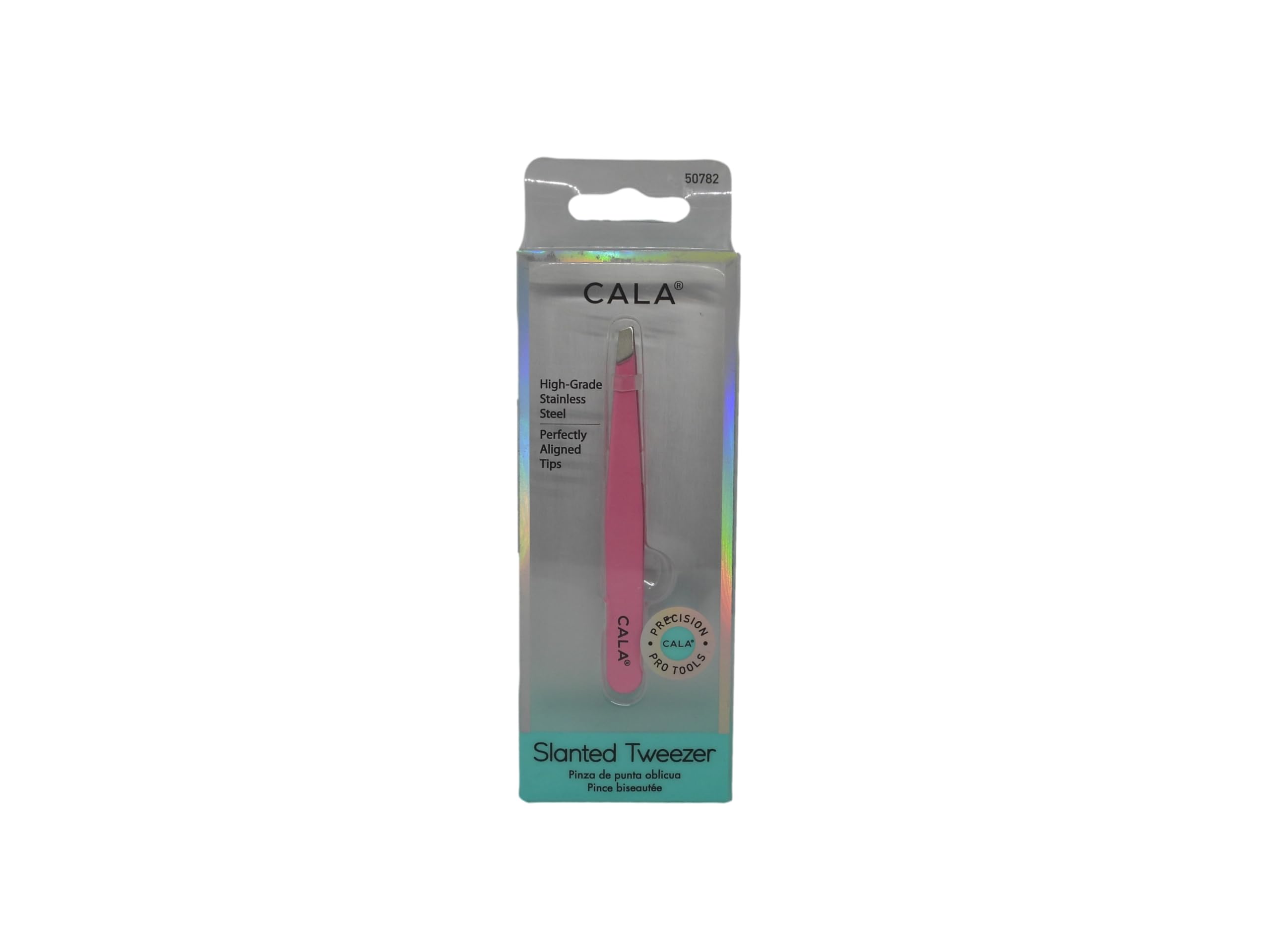 Cala Pro pink slanted tweezers