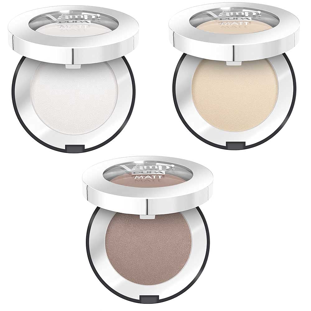PUPA Milano Vamp! Matt Compact Eyeshadow - Extreme Matte Finish - Silky Velvet Formula Applies Easily - Creamy Texture Ensure Powders Blend Seamlessly - Lasts All Day - 030 Desert Nude - 0.088 Oz