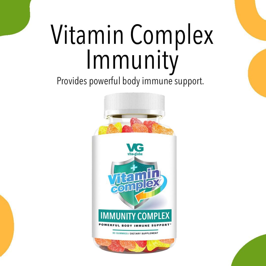 VitaGlobe Vitamin Complex - Immunity Support Gummy, 63 Count