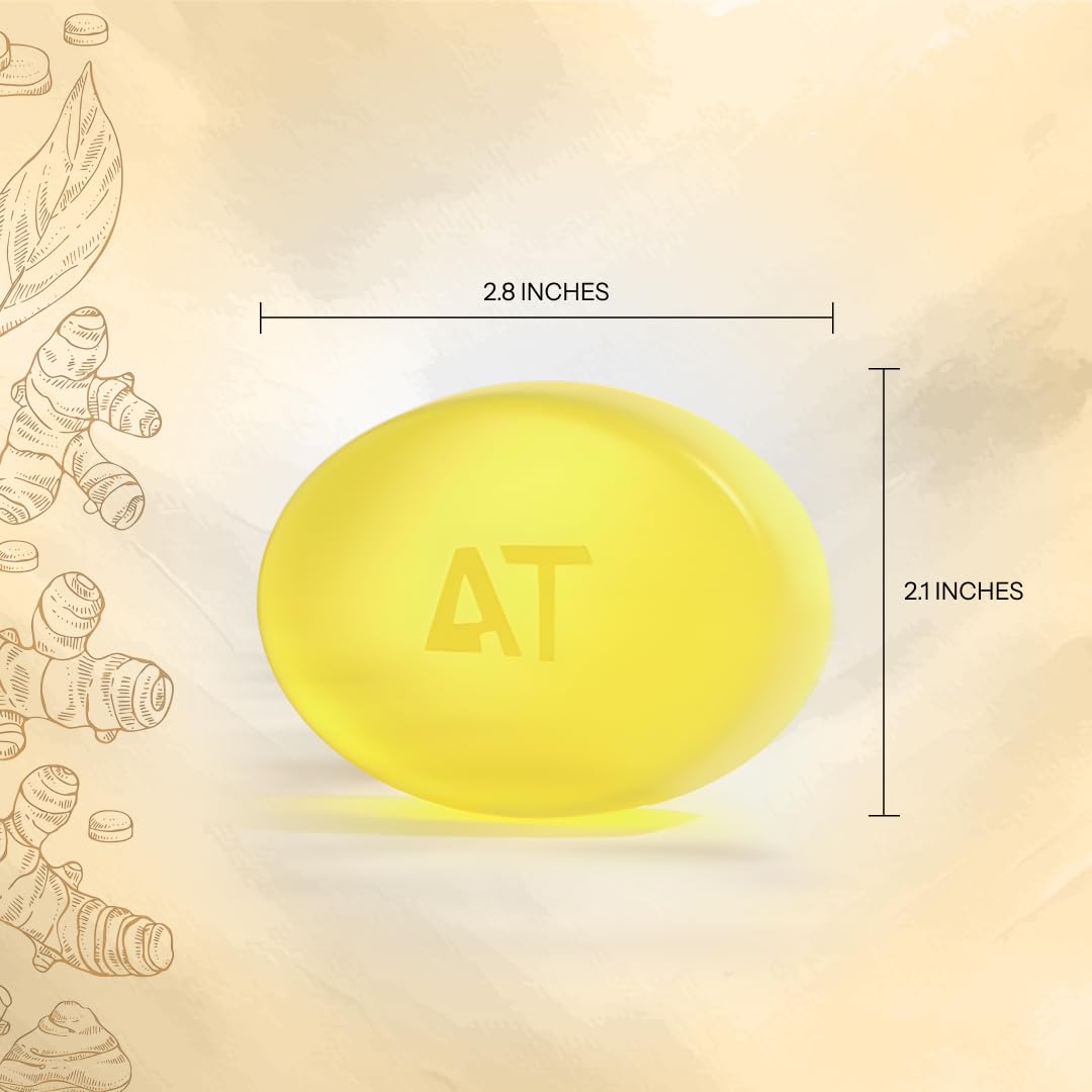 AL-TAQWA Turmeric Soap Bar Body and Face, Men/Women, for all Skin Types, Natural Face Wash