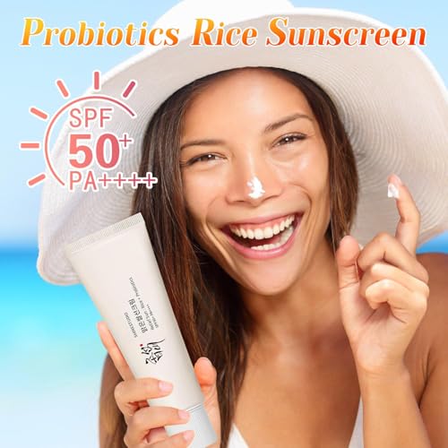 Relief Sun Organic sunscreen SPF50,+++++PA++ Rice and Probiotics | Korean Skin Care Solution for All Skin Types | Nourishing Skin Protection and UV Defense 50ml (1PCS)