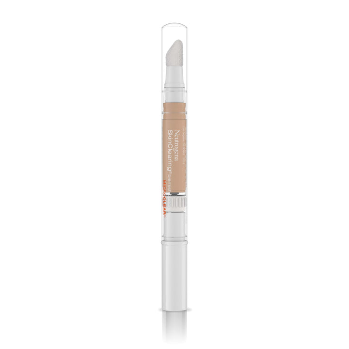 Neutrogena SkinClearing Blemish Concealer Face Makeup with Salicylic Acid Acne Medicine, Non-Comedogenic and Oil-Free Concealer Helps Cover, Treat & Prevent Breakouts, Light 10,.05 oz