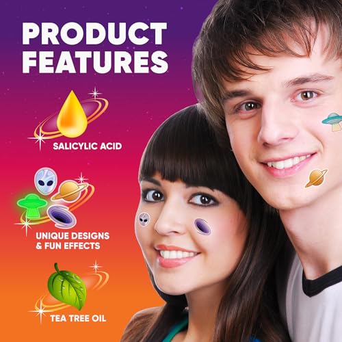 LivaClean 240 CT Superstar Pimple Patches Galaxy Edition w/Salicylic Acid & Tea Tree Oil - Pimple Patches Cute, Acne Patch for Face, Hydrocolloid Acne Patch