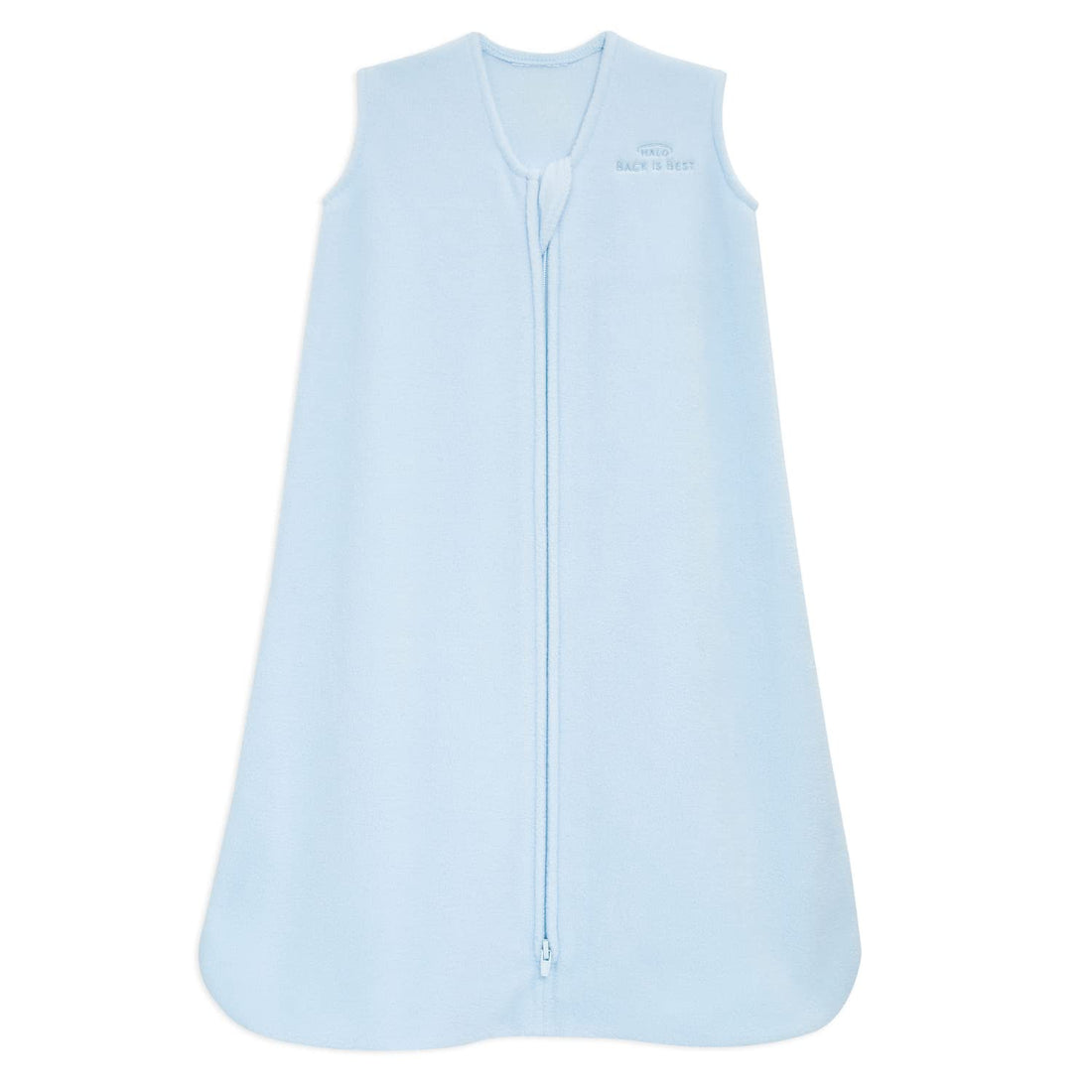 HALO Sleepsack Micro-Fleece Wearable Blanket, TOG 1.0, Baby Blue, Medium