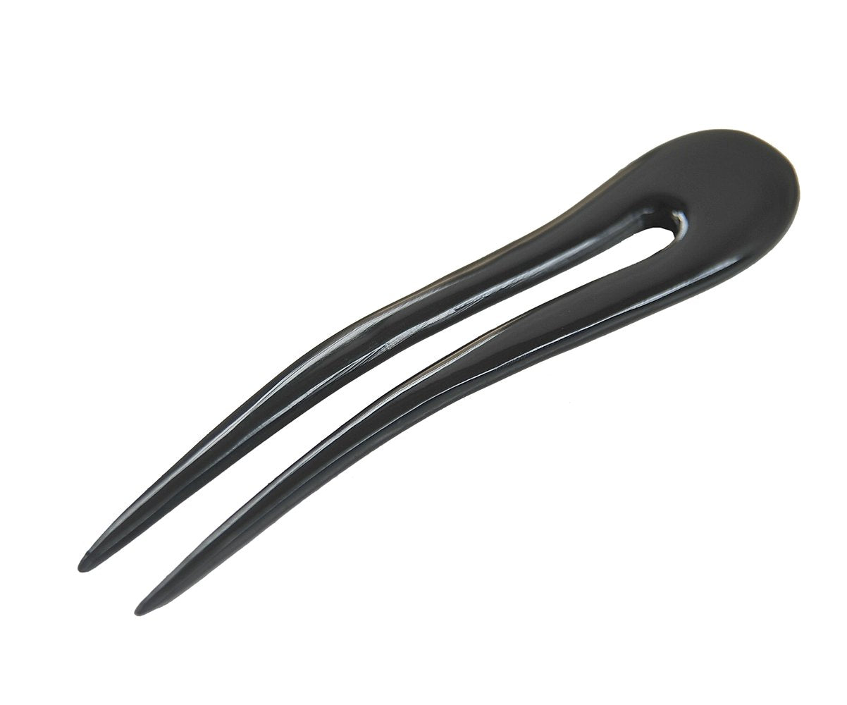 Marycrafts Black Wavy Simple Buffalo Horn Hair Fork, Hairfork, Hair Pin, Hairpin, Hair Accessory, Hair Toy Handmade 5