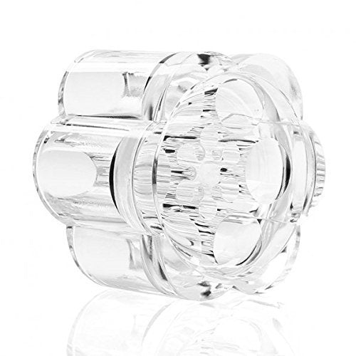 Onwon 12 Spaces Clear Transparent Acrylic Flower Style Cosmetic and Makeup Brush Holder Stand/Organizer, 5.6 Ounce