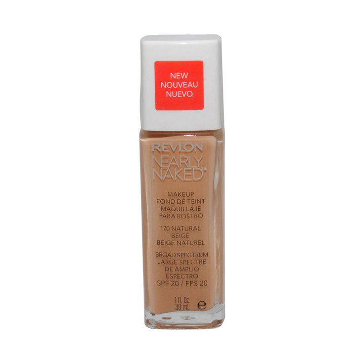 Revlon Nearly Naked Makeup - Natural Beige - 1 oz (2 Pack)