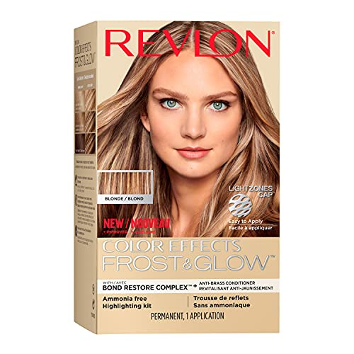 Revlon Color Effects Highlighting Kit, Permanent Hair Dye, For Balayage, Frosting, & Ombre Styling, Ammonia & Paraben Free, 20 Blonde, 8 Oz (Pack of 1)