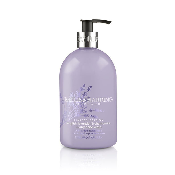 Baylis & Harding English Lavender & Chamomile Luxury Hand Wash with Added Moisturizers, 500 ml | Paraben Free Handwash | Pack of 1