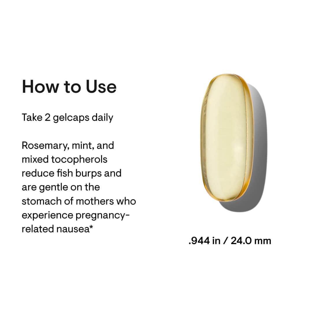 THORNE Prenatal DHA - 650 mg DHA and 200 mg of EPA - Supports Baby’s Brain and Nervous System Development from Pregnancy to Nursing - 60 Capsules
