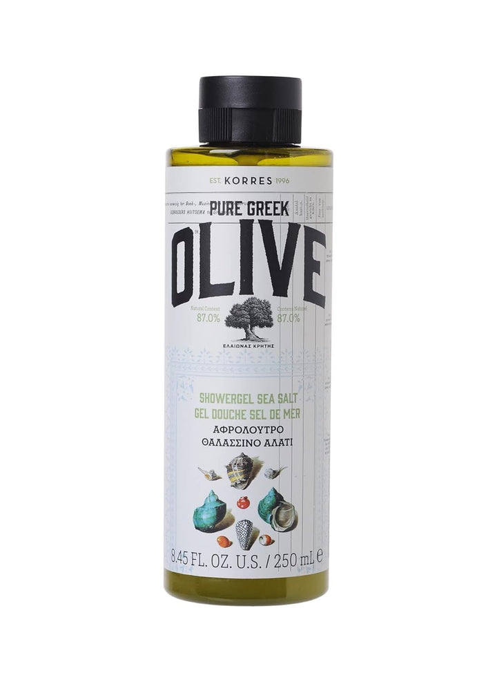 KORRES Olive Shower Gel, Sea Salt, 8.45 fl. oz.