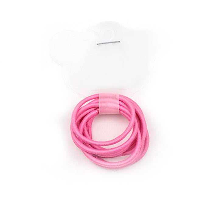 20 Pcs, Rose Pink: La Tartelette 2.4 Cm Elastic Bands Hair Ties Children Rubber Hair Headbands - 20 Pcs (Rose Pink)