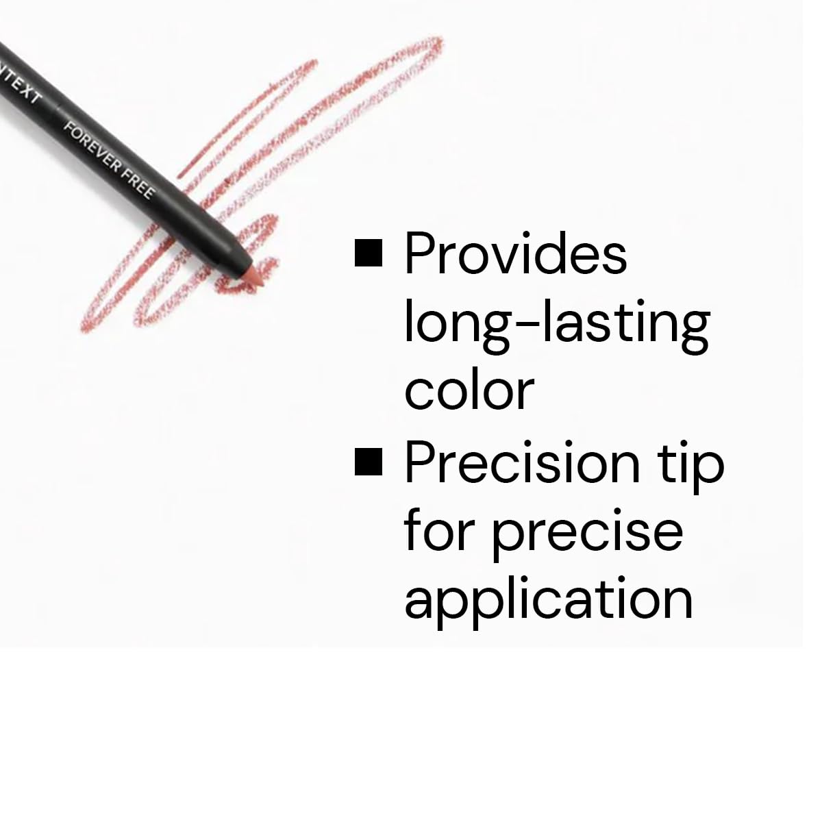 CONTEXT SKIN Dual Lip Pencil for Precision Lip Liner Application | Creamy Formula for Gorgeous Lips | Blendable Dual Ended Design in Locked In & Forever Free | Cruelty Free Makeup | 2 x 0.5g