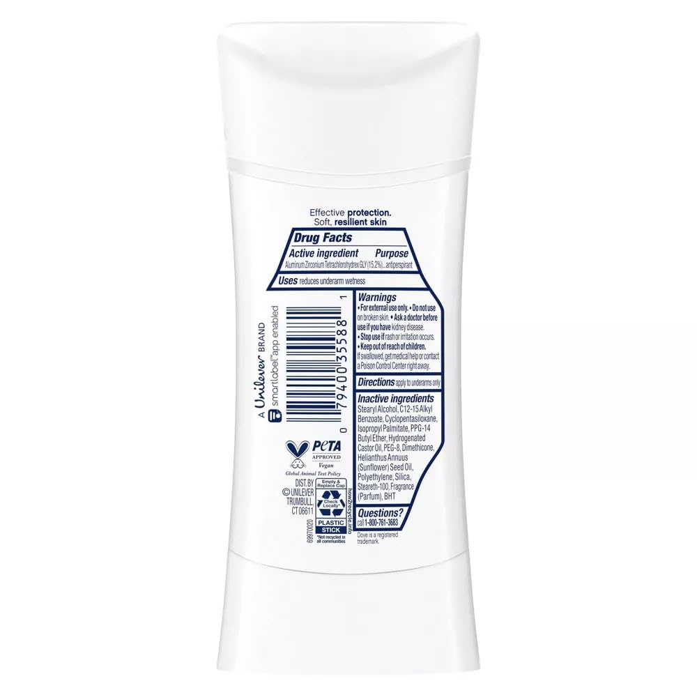 Dove Deodorant 2.6 Ounce Adv Care Anti-Perspirant Sensitive (76ml) (3 Pack)