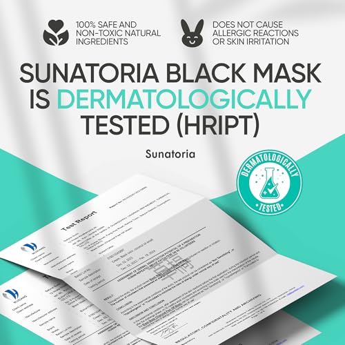 SUNATORIA Blackhead Remover Mask - for Women and Men - Activated Charcoal Peel Off Face Mask - Deep Pore Cleaner Nose Blackhead Remover Pore Release - Black Head Remover for Face Care