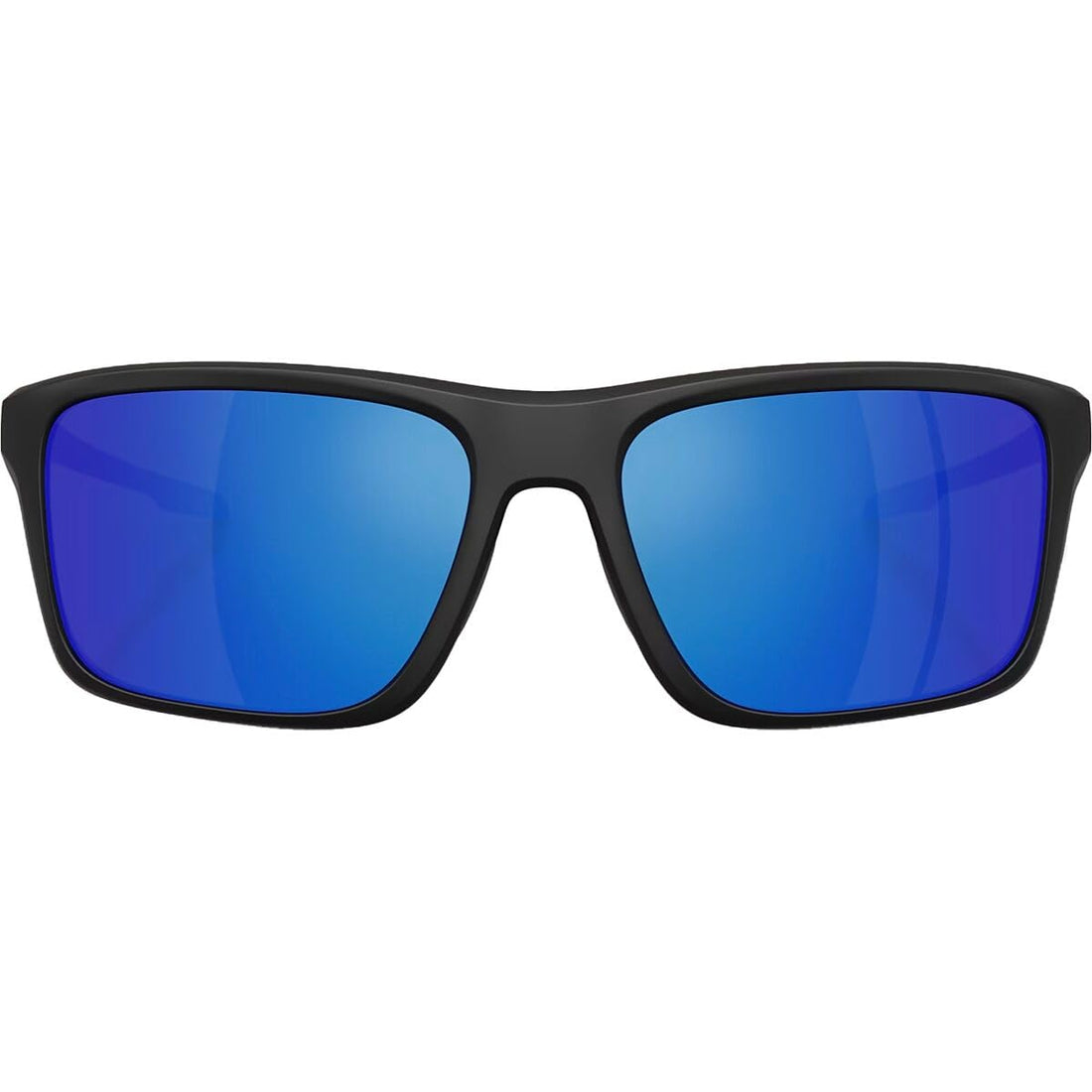 Native Eyewear Men's XD9043 Tavern Square Sunglasses, Matte Black/Blue Mirrored Polarized, 57 mm