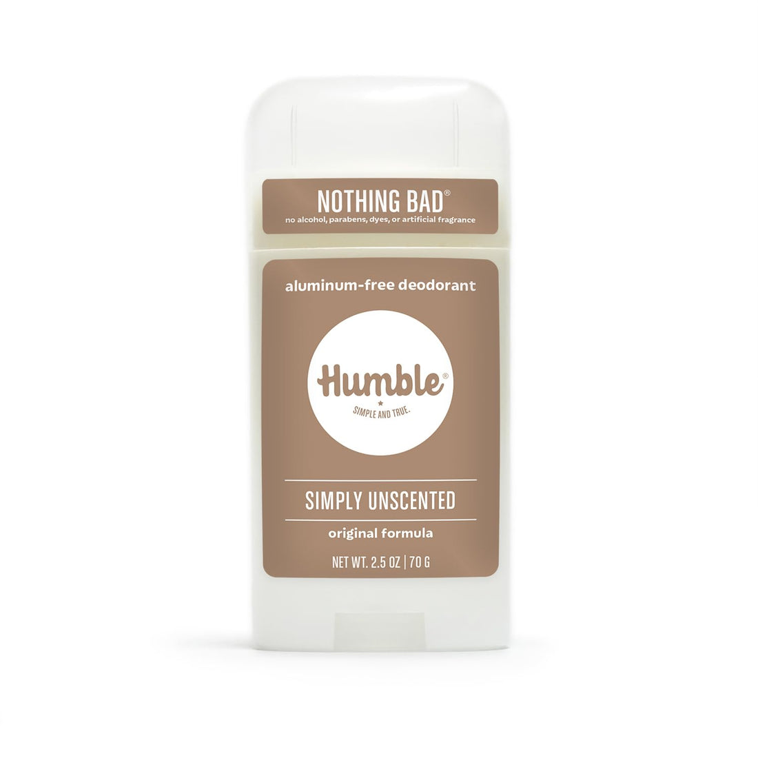 Unscented, 1-Pack: Humble All Natural Deodorant, Aluminum And Paraben Free, Cruelty Free Menâ€™S And Womenâ€™S Deodorant, Simply Unscented, 1-Pack