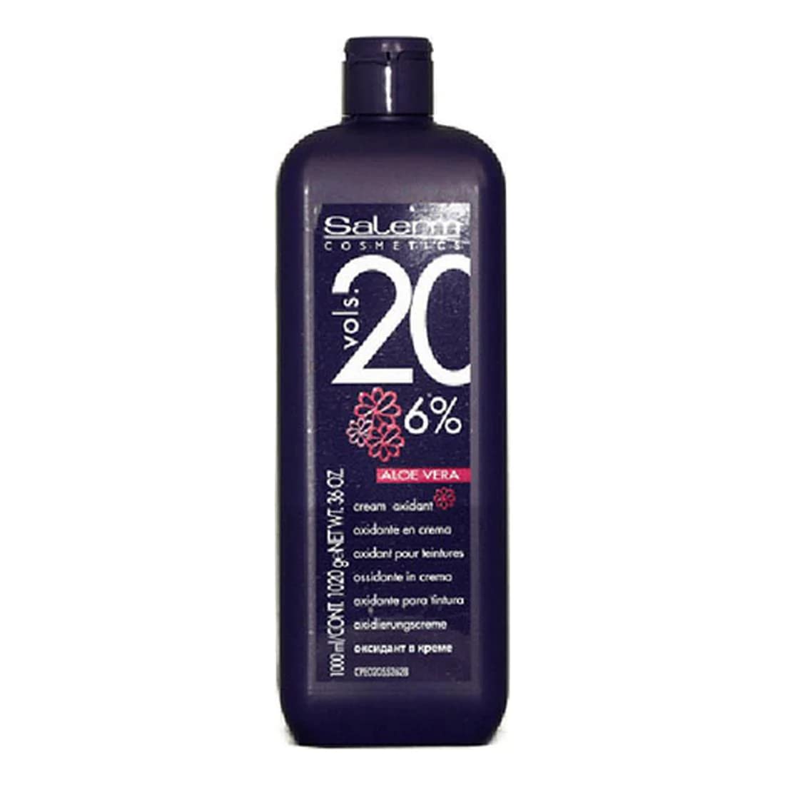 Salerm Cream Oxidant Volume 20 6% with Aloe Vera 36 Oz by Salerm Cosmetics