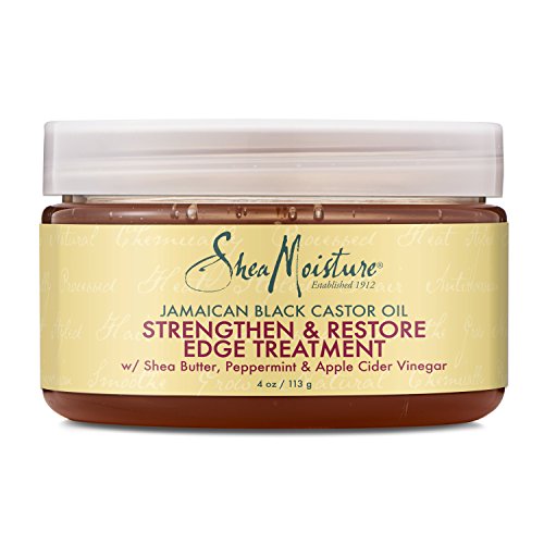 Shea Moisture Jamaican Black Castor Oil Strengthen & Restore Edge Treatment, 4 Oz, Pack of 2
