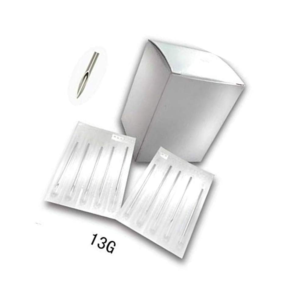 New Star 100PCS 13G Sterile Steel Body Piercing Needles Supply