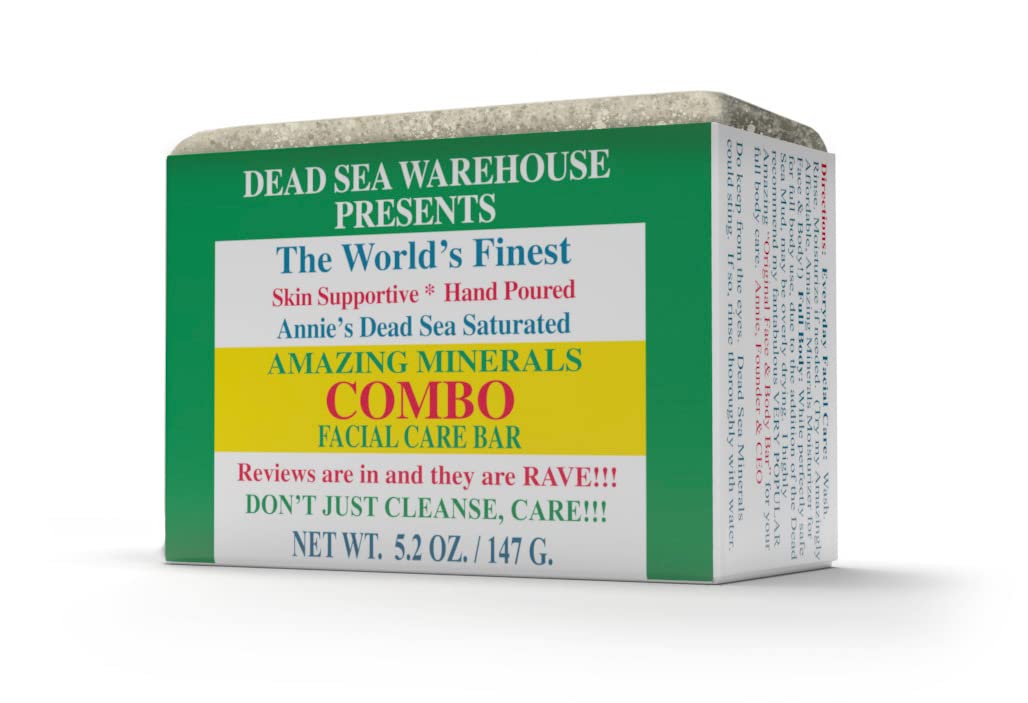 Dead Sea Warehouse Amazing Minerals Combo Facial Care Bar, 5.2 oz