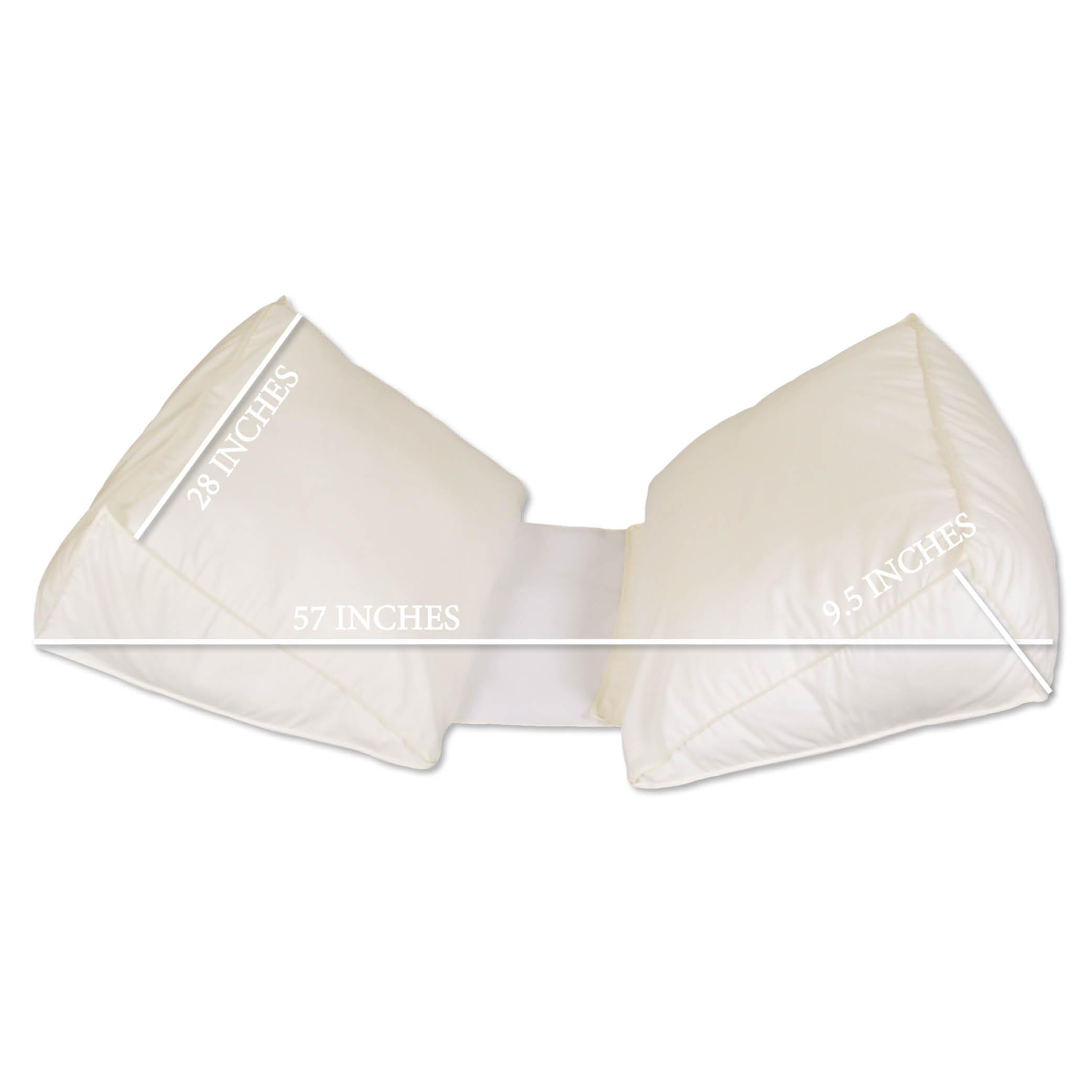 Leachco Body Double Adjustable Maternity Pillow Set, Ivory