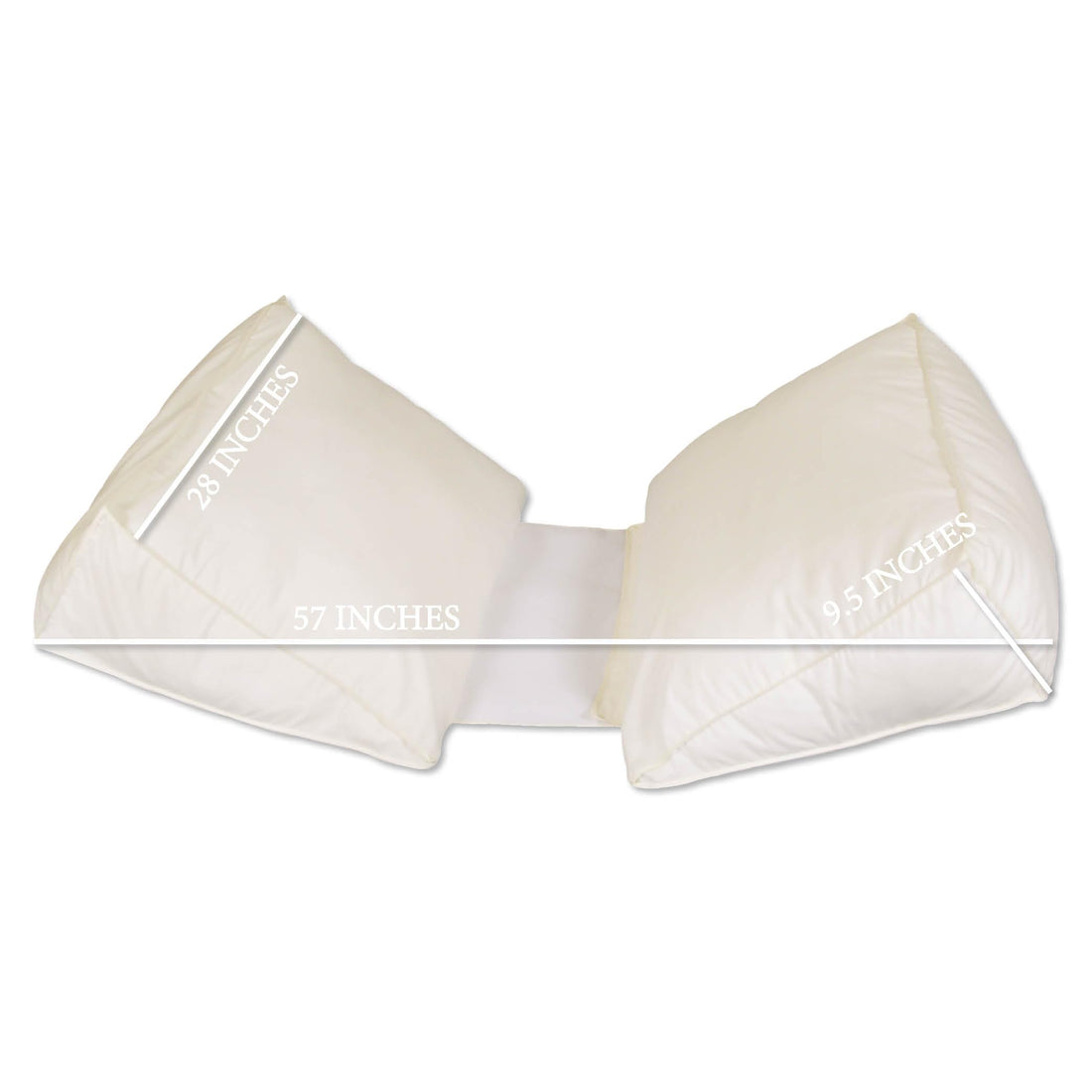 Leachco Body Double Adjustable Maternity Pillow Set, Ivory
