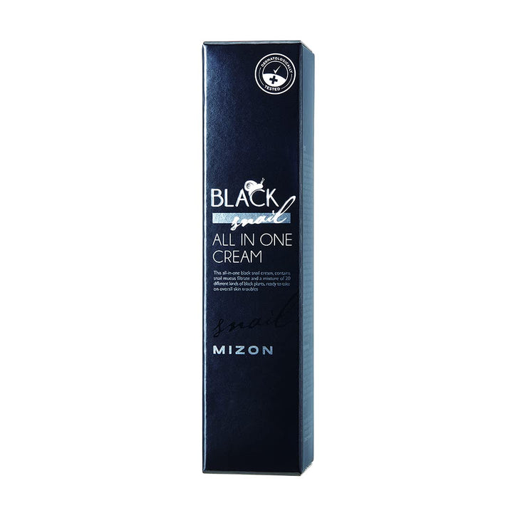 Mizon Black Snail All in One Cream, 90% Black Snail Mucin Extract, Day and Night Face Moisturizing Snail Mucin Extract, Anti-wrinkles, Blemish Care and Firming (Black Snail Tube (35ml))