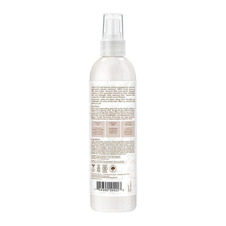 Shea Moisture 100% Virgin Coconut Oil Daily Hydration Leave-In Treatment w/ Coconut Milk & Acacia Senegal, Pack of 1