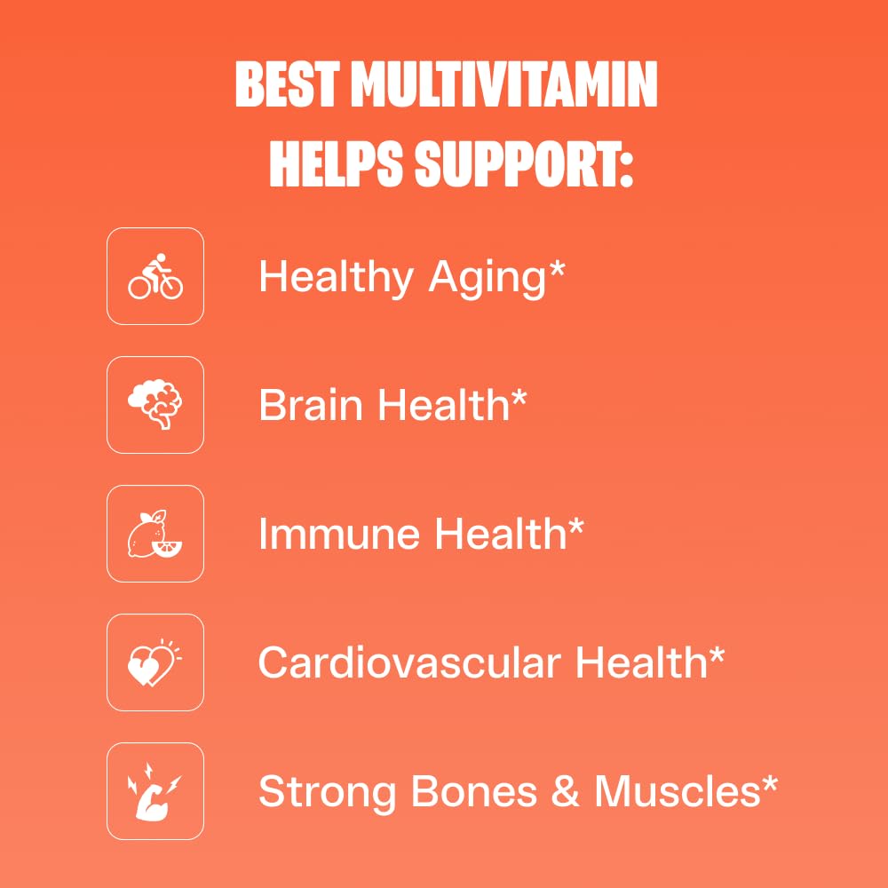 Best Multivitamin for Women | Women's Multivitamin with Antioxidants for Overall Health and Immune Support | Vitamin D3 K2, Vitamin B12, Vitamin C, Zinc, CoQ10 | Vegetarian | 30 Day Supply - 30 Count