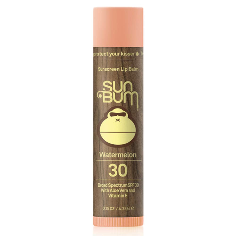 Watermelon : Sun Bum Sunscreen Lip Balm, Watermelon, SPF 30, .15oz Stick, Lip Sunscreen, Paraben Free