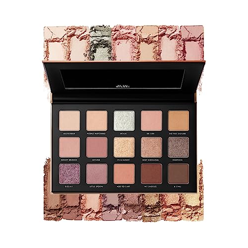 Milani Gilded Nude Hyper Pigmented Eyeshadow Palette - 15 Natural Looking Makeup Eyeshadow Colors for Your Everyday Look