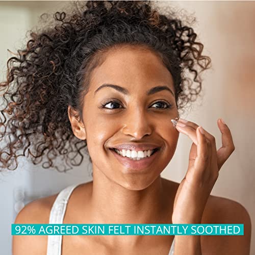 Aveeno Calm + Restore Oat Gel Facial Moisturizer for Sensitive Skin, Fast-Absorbing, Soothing Lightweight Gel Cream with Prebiotic Oat & Feverfew, Fragrance-Free & Hypoallergenic, 1.7 oz