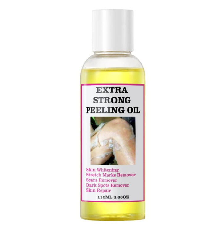 Yellow Peeling Oil - Strong Extra Strength Exfoliating Solution for All Skin Types - Dead Skin Remover (110ML/3.88 OZ)