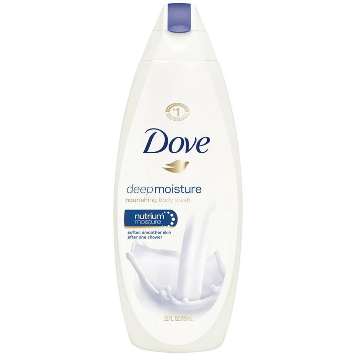 Dove Body Wash With Skin Natural Nourishers for Instantly Soft Skin and Lasting Nourishment Deep Moisture Sulfate Free 22 oz, 4 Count