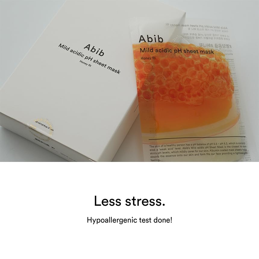[Abib] Mild acidic pH sheet mask Honey Fit 30ml (10pcs)