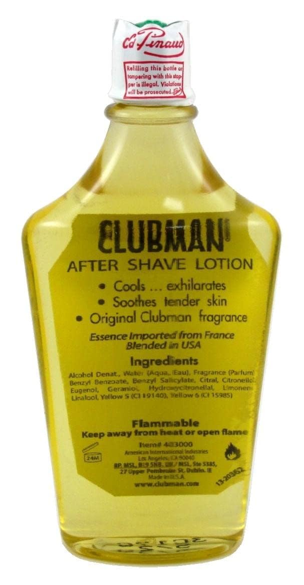 Clubman Pinaud After Shave Lotion, 6 Ounce (3-Pack)