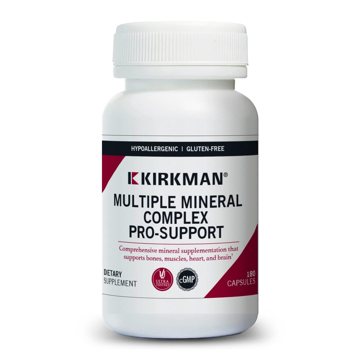 Kirkman Multiple Mineral Complex Pro-Support - Hypoallergenic | 180 Vegetarian Capsules | Minerals