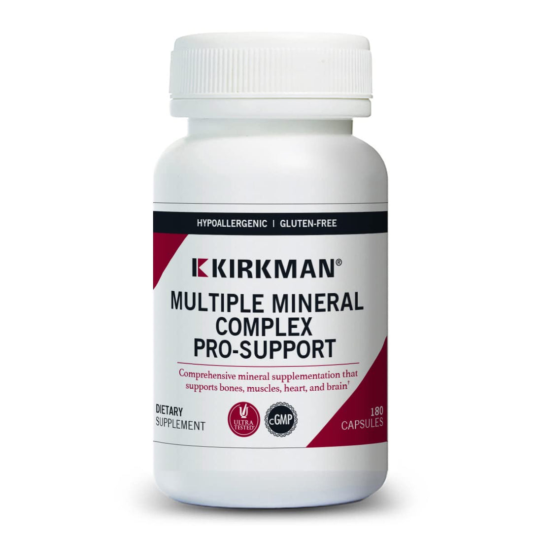 Kirkman Multiple Mineral Complex Pro-Support - Hypoallergenic | 180 Vegetarian Capsules | Minerals