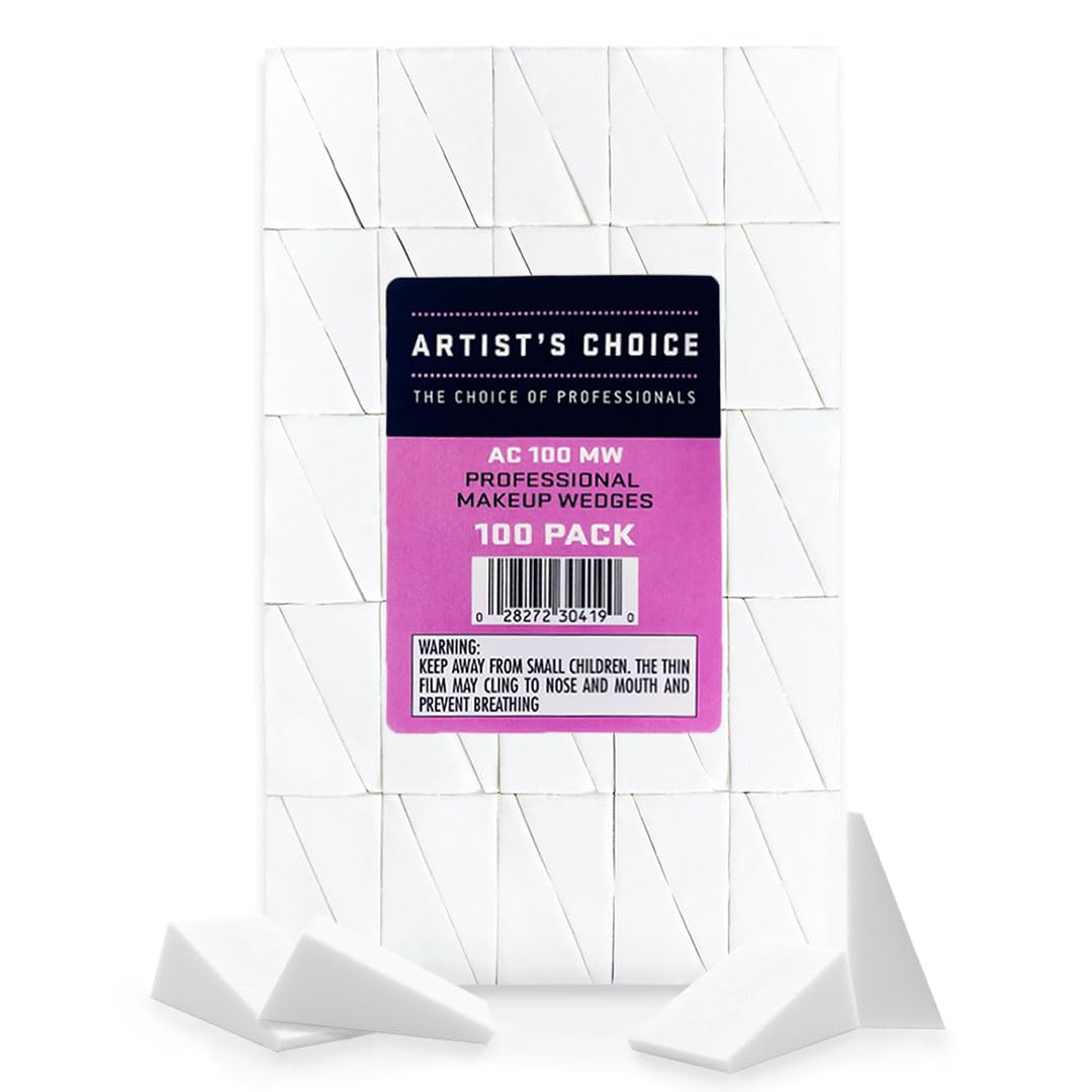 Artist's Choice Makeup Sponge Mini Applicator Wedges (100 Count)