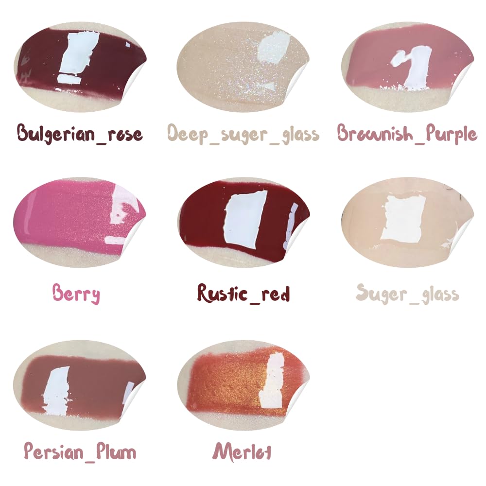 ROZZEE Lip Gloss - Lip Oil, Lip Plumper for Women, Non-Sticky, Hydrating Clear & Tinted Gloss, Perfect Party Favor, Glossy & Moisturizing Lip Products for All Occasions (Persian Palm, 6ml)