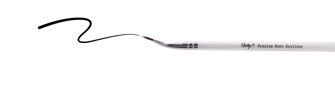 Nanshy Precise Ultra Fine Thin Tip Bent Eyeliner Makeup Brush for Applying Gel Cream Liquid Eye Liner by Nanshy