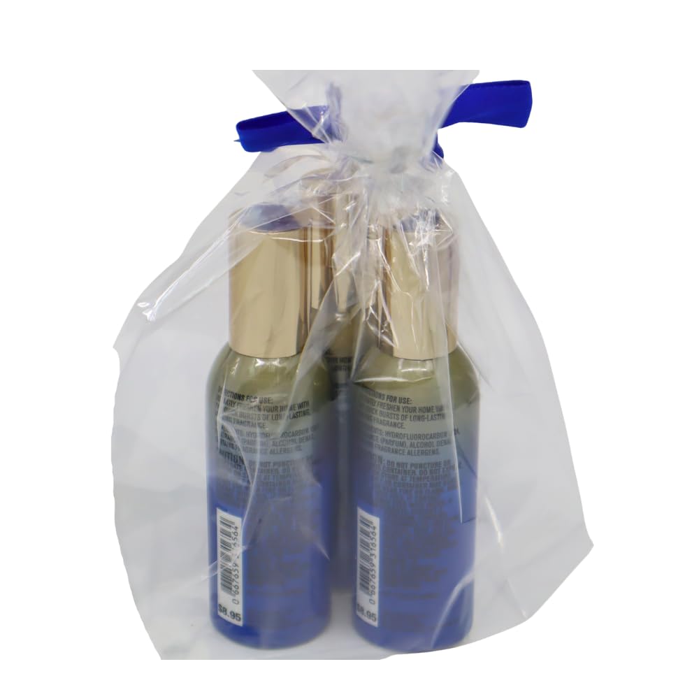 Bath & Body Works OCEAN Concentrated Room Spray Gift Set with a Blue Bow for Holiday 1.5 oz – Pack of 3