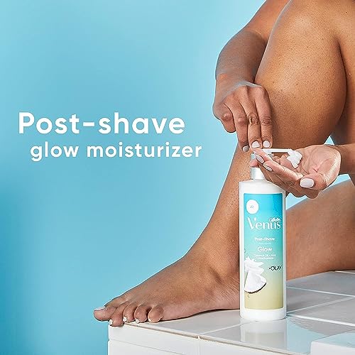 Gillette Venus Glow Post-Shave Oil Infused Moisturizer, Women’s Aftershave Oil Infused Moisturizer, 12 oz