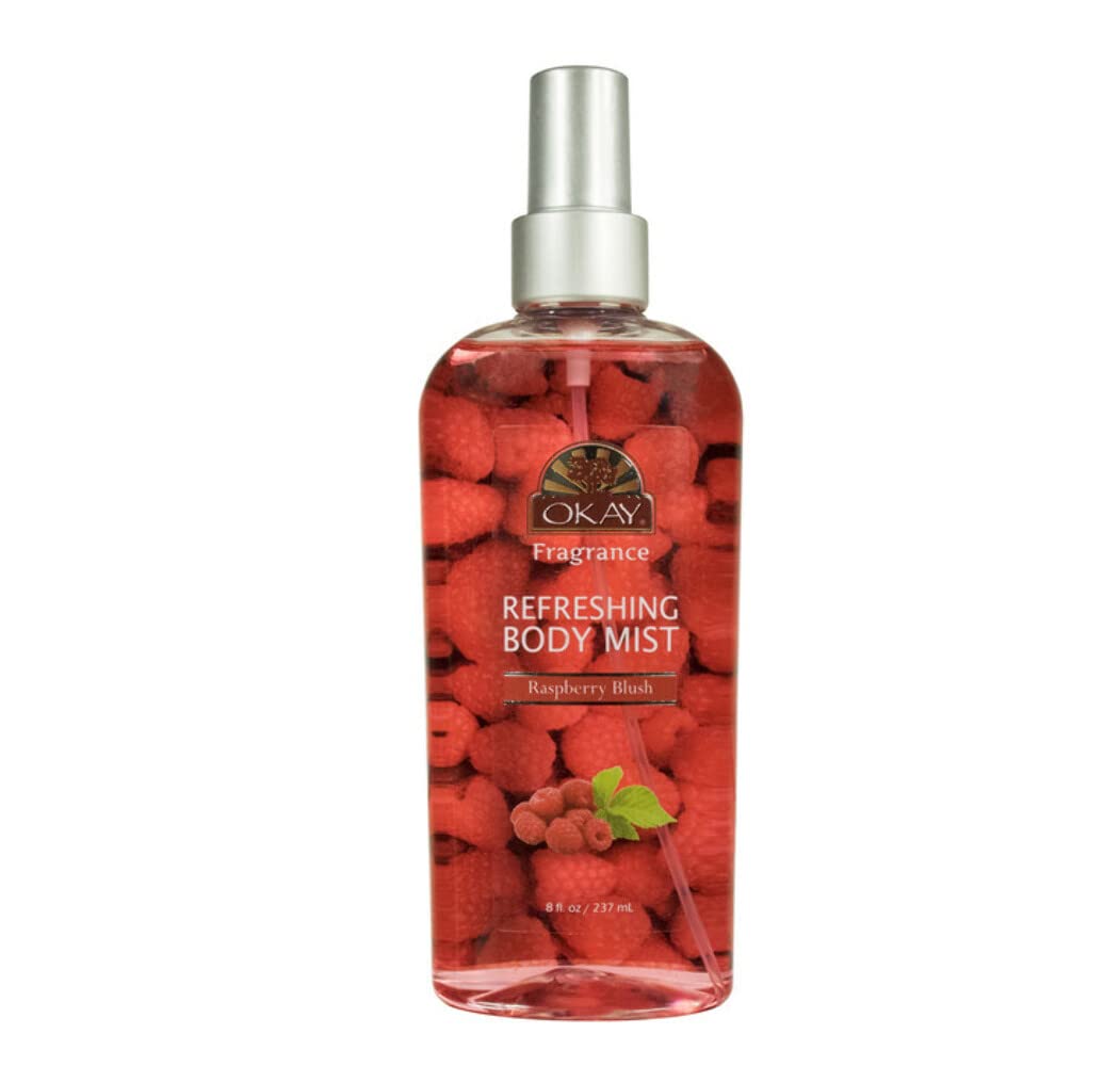 Okay Refreshing Body Mist, 8 oz, Raspberry Blush