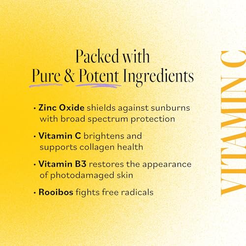 Derma E Vitamin C Weightless Moisturizer SPF 45 – Skin Brightening Face Cream with Mineral UVA/UVB Sunscreen – Hydrating Facial Moisturizer for Lines, Wrinkles and Uneven Tone, 2 Fl Oz