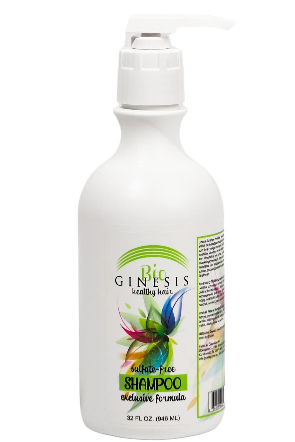 Ginesis Bio Healthy Hair Sulfate Free Shampoo. Stop dry scalp itching flaking unsightly yellowing of gray hair and other hair and scalp problems caused by chemicals. Everyone can benefit from Ginesis Chemical-Free Shampoo including children transplan